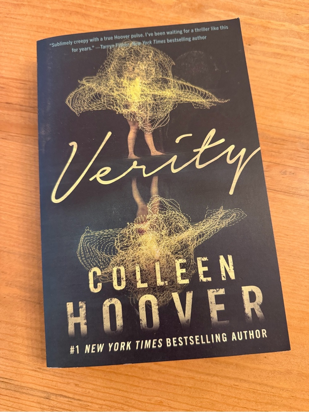 Verity by Colleen Hoover – Black Cover with Yellow Artwork